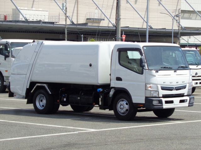 H29 三菱 キャンター 3.5t 回転板式塵芥車 7.6立米