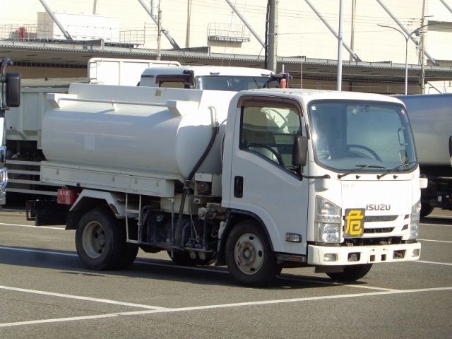 H28 いすゞ エルフ 3.75KL タンクローリー(2室) 消防検査付
