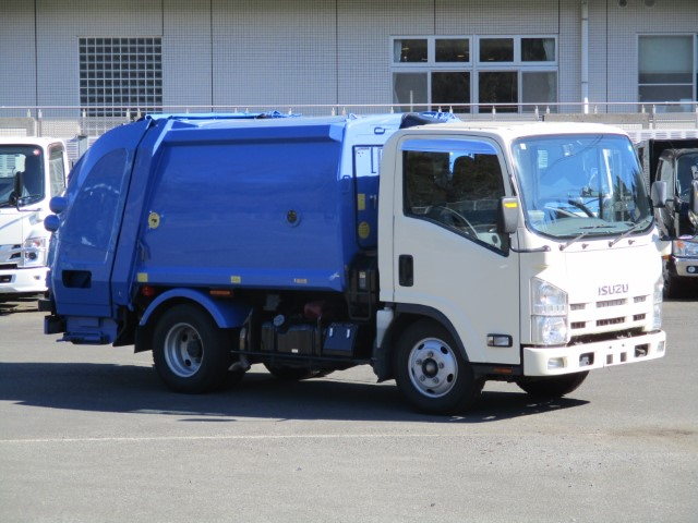 H26 いすゞ エルフ 2tプレス式塵芥車 4.2立米 左スライドドア