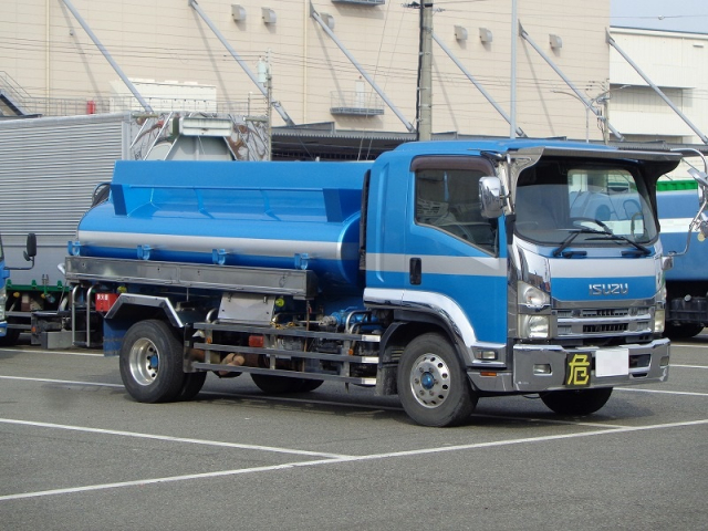 H23 いすゞ フォワード 増t 5KLタンクローリー 廃油 消防検査付