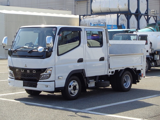 R4 三菱 キャンター 2t 平ボディ Wキャブ 垂直P/G付