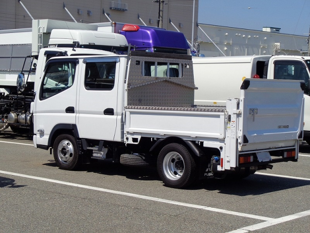 R4 三菱 キャンター 2t 平ボディ Wキャブ 垂直P/G付