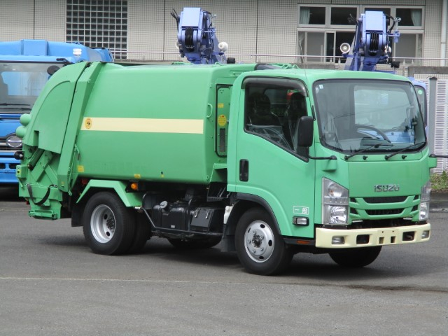 H28 いすゞエルフ 2tプレス式塵芥車 4.3立米