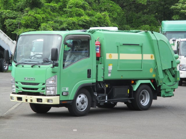H28 いすゞエルフ 2tプレス式塵芥車 4.3立米