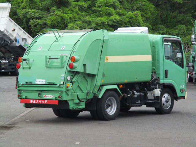 H28 いすゞエルフ 2tプレス式塵芥車 4.3立米