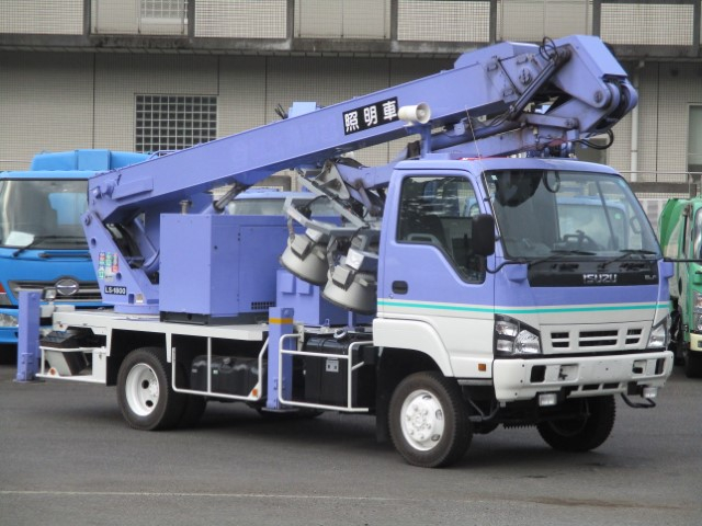 H18 いすゞエルフ タダノ ブーム式照明車