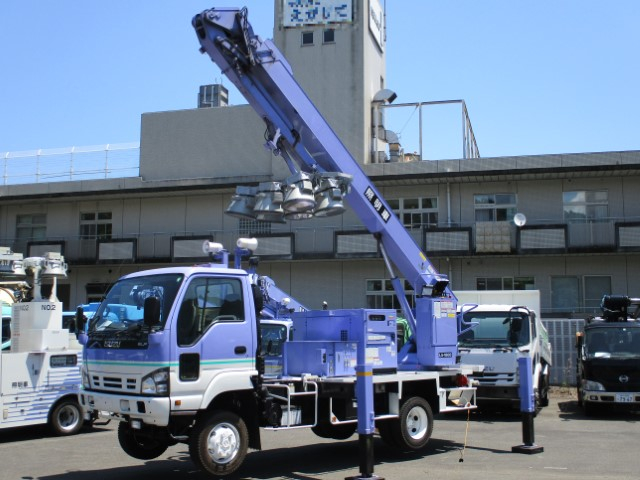 H18 いすゞエルフ タダノ ブーム式照明車