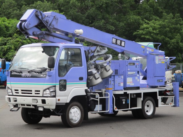 H18 いすゞエルフ タダノ ブーム式照明車