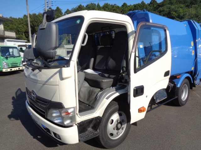 H27 日野デュトロ プレス式塵芥車 4.3立米 左スライドドア