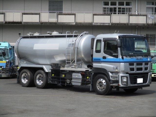 H26 いすゞギガ 新明和粉粒体運搬車 バラセメント 12.35立米