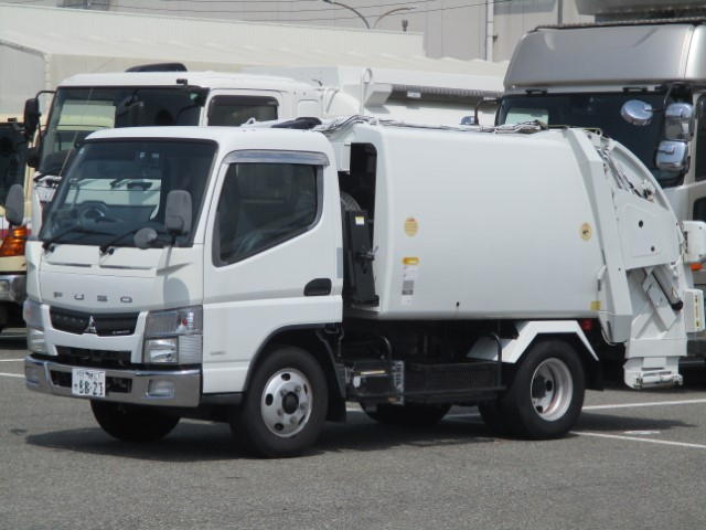 H26 三菱キャンター 2トンプレス式塵芥車 4.3立米