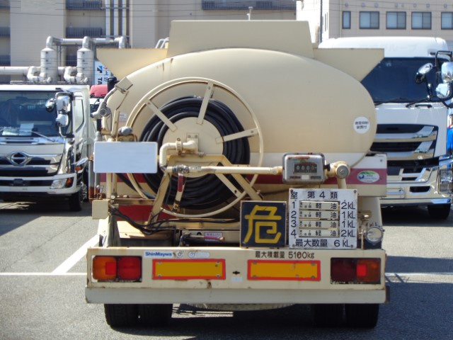 H21 日野レンジャー 新明和製6KLローリー 4室 消防検査付