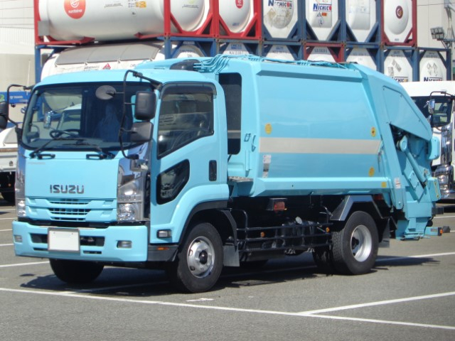 H28 いすゞフォワード 増トンプレス式塵芥車 8.2立米