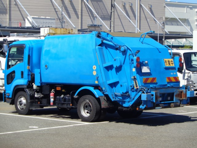 H29 いすゞフォワード 回転式塵芥車8.0立米 反転装置付き